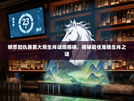 嫉恶如仇善莫大焉生肖谜底揭晓，揭秘最佳准确生肖之谜