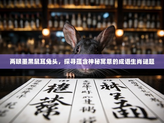 两眼墨黑鼠耳兔头，探寻蕴含神秘寓意的成语生肖谜题