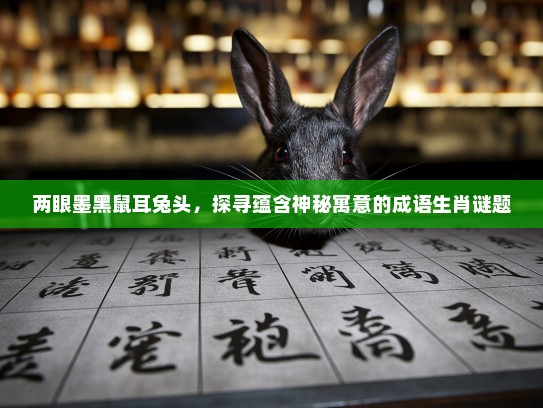 两眼墨黑鼠耳兔头，探寻蕴含神秘寓意的成语生肖谜题