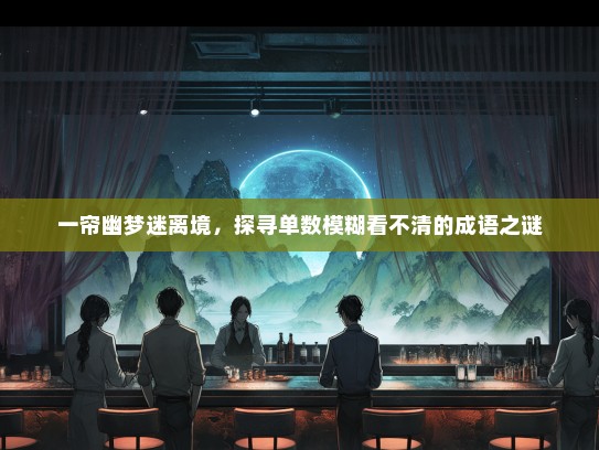 一帘幽梦迷离境，探寻单数模糊看不清的成语之谜