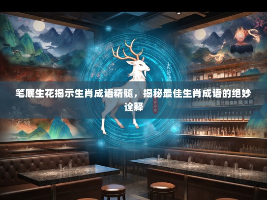 笔底生花揭示生肖成语精髓，揭秘最佳生肖成语的绝妙诠释