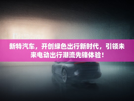 新特汽车，开创绿色出行新时代，引领未来电动出行潮流先锋体验！