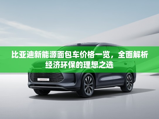 比亚迪新能源面包车价格一览，全面解析经济环保的理想之选