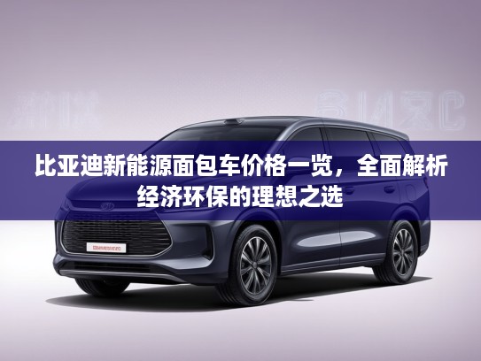 比亚迪新能源面包车价格一览，全面解析经济环保的理想之选