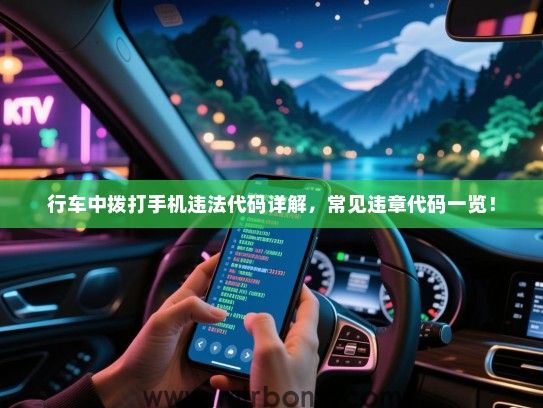 行车中拨打手机违法代码详解，常见违章代码一览！
