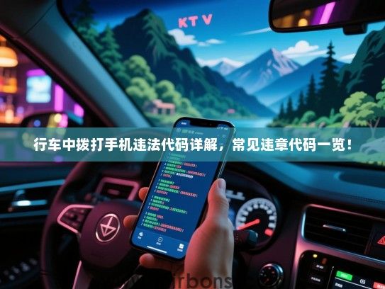 行车中拨打手机违法代码详解，常见违章代码一览！