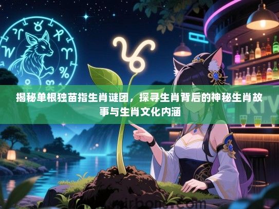 揭秘单根独苗指生肖谜团，探寻生肖背后的神秘生肖故事与生肖文化内涵