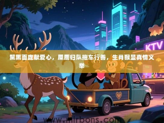 黧黑面庞献爱心,麋鹿归队拖车行善,生肖猴显真情义举 黧黑面庞献爱心,麋鹿归队拖车行善,生肖猴显真情义举