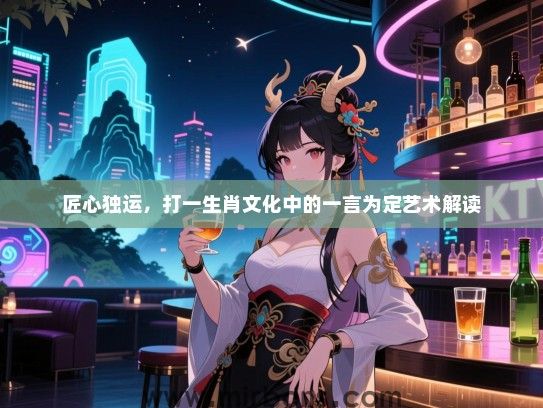 匠心独运，打一生肖文化中的一言为定艺术解读